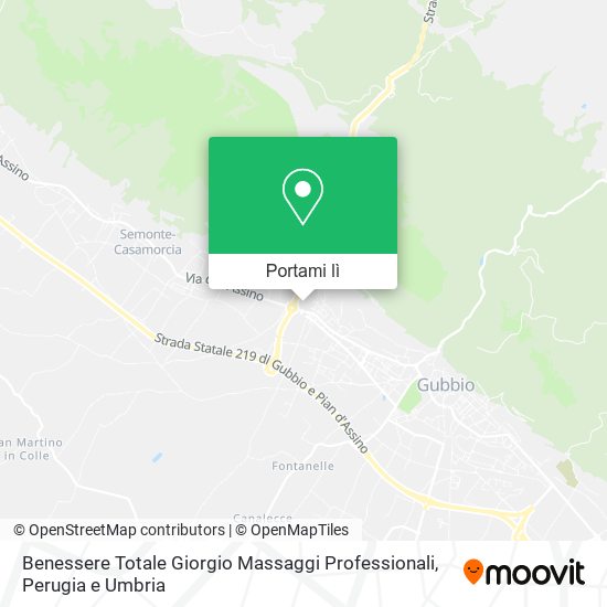 Mappa Benessere Totale Giorgio Massaggi Professionali