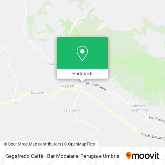 Mappa Segafredo Caffè - Bar Mocaiana