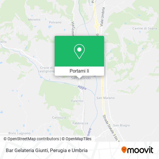 Mappa Bar Gelateria Giunti