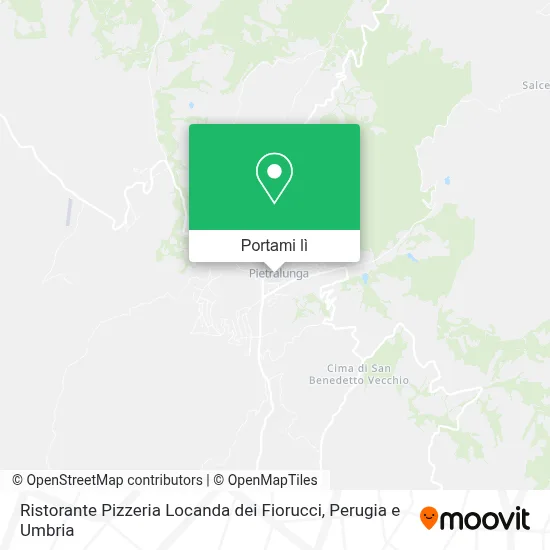 Mappa Ristorante Pizzeria Locanda dei Fiorucci