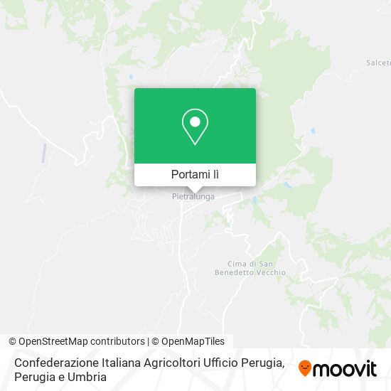 Mappa Confederazione Italiana Agricoltori Ufficio Perugia