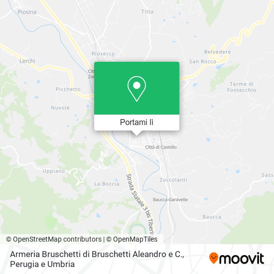 Mappa Armeria Bruschetti di Bruschetti Aleandro e C.