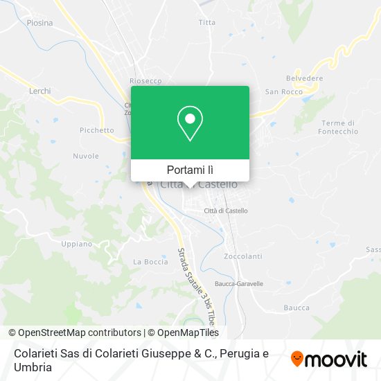 Mappa Colarieti Sas di Colarieti Giuseppe & C.