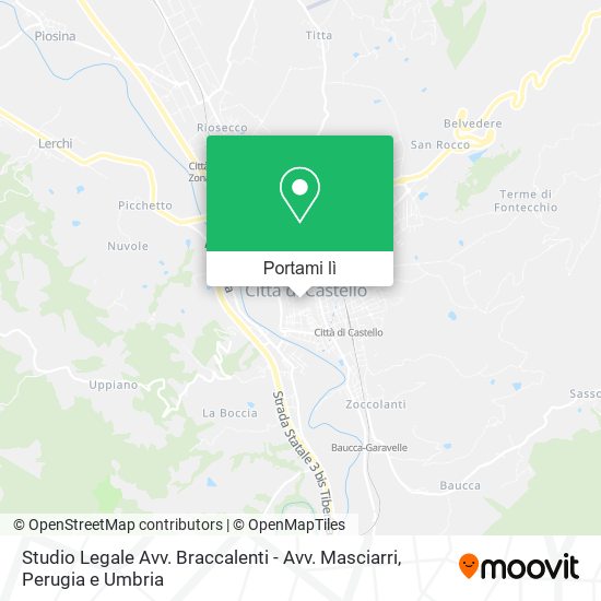 Mappa Studio Legale Avv. Braccalenti - Avv. Masciarri