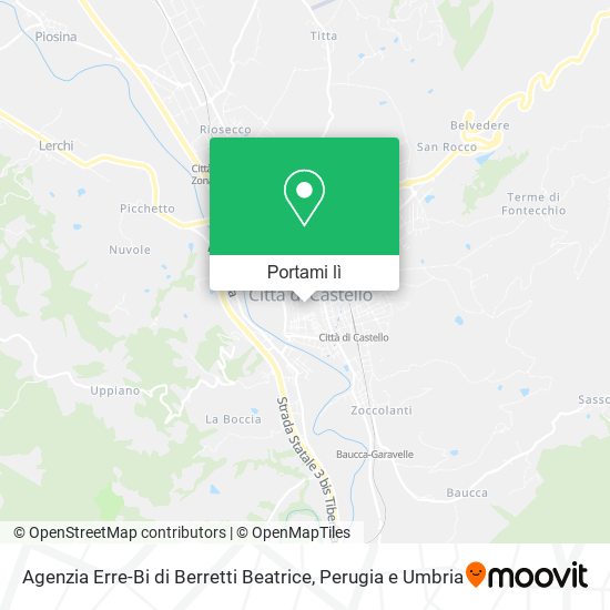 Mappa Agenzia Erre-Bi di Berretti Beatrice