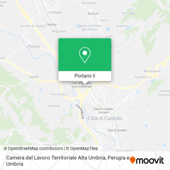 Mappa Camera del Lavoro Territoriale Alta Umbria