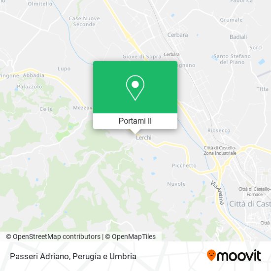 Mappa Passeri Adriano