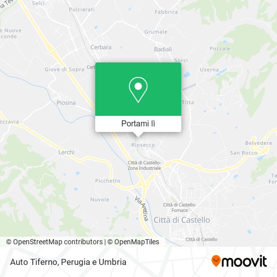 Mappa Auto Tiferno