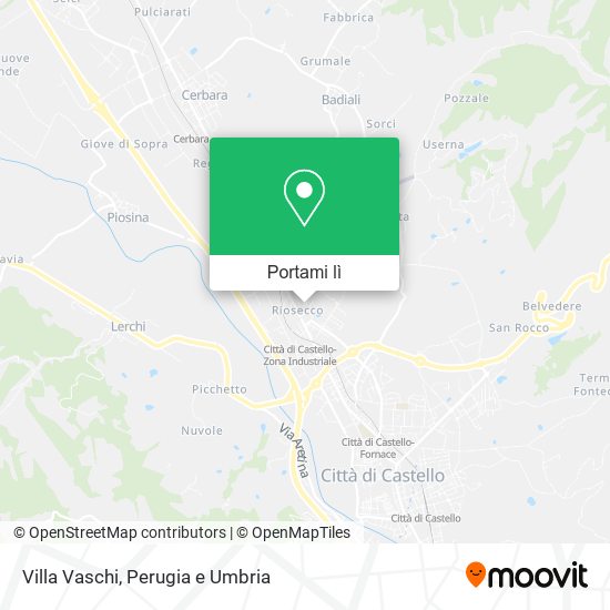 Mappa Villa Vaschi