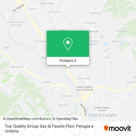 Mappa Top Quality Group Sas di Fausto Flavi