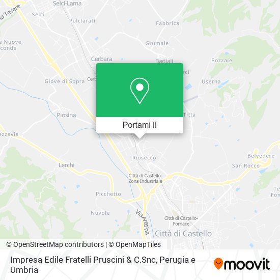 Mappa Impresa Edile Fratelli Pruscini & C.Snc