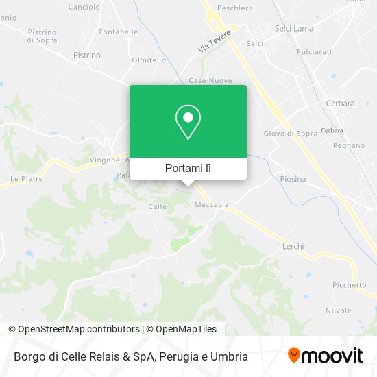 Mappa Borgo di Celle Relais & SpA