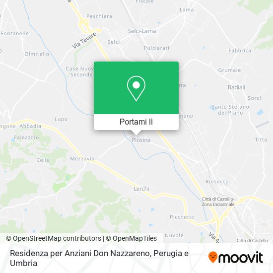 Mappa Residenza per Anziani Don Nazzareno