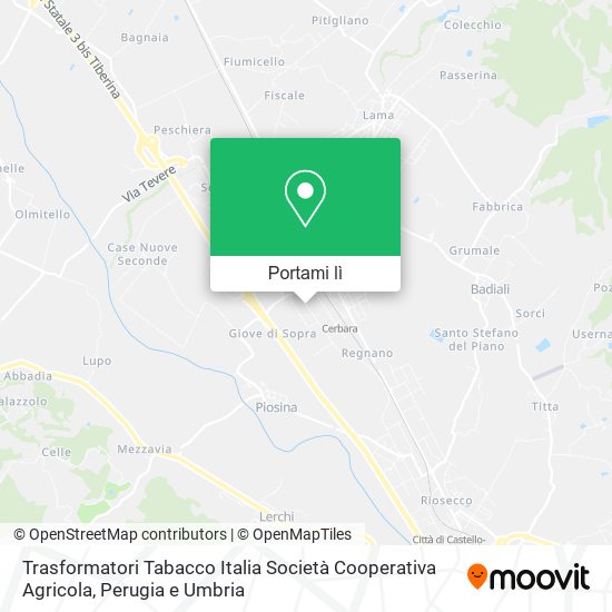 Mappa Trasformatori Tabacco Italia Società Cooperativa Agricola