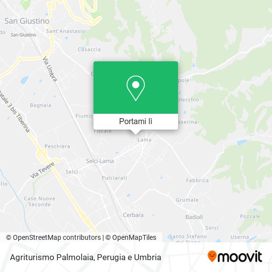 Mappa Agriturismo Palmolaia