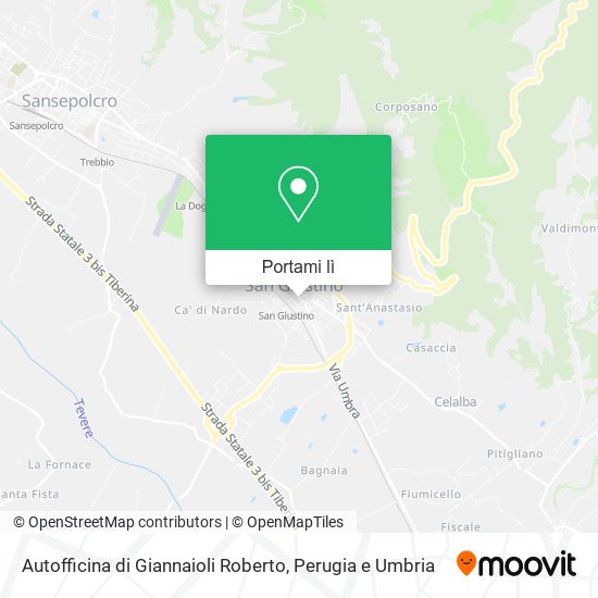 Mappa Autofficina di Giannaioli Roberto