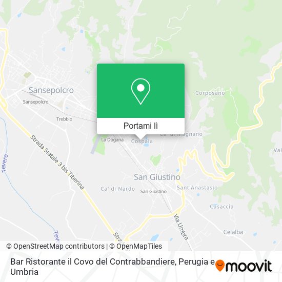 Mappa Bar Ristorante il Covo del Contrabbandiere