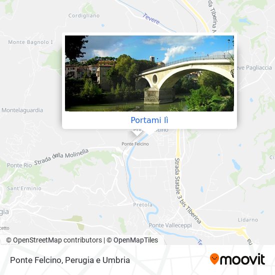 Mappa Ponte Felcino