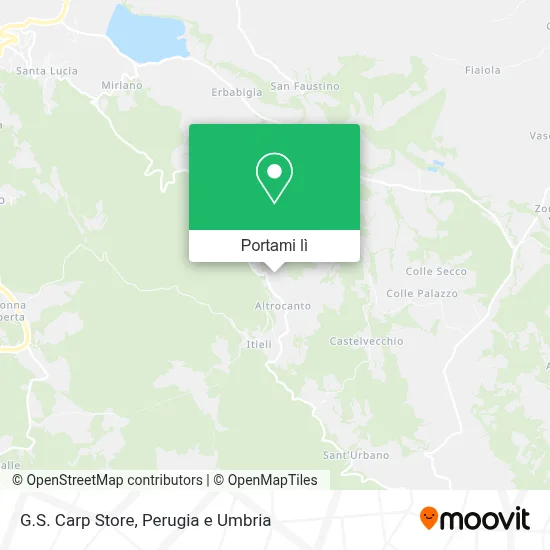Mappa G.S. Carp Store