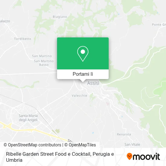 Mappa Ribelle Garden Street Food e Cocktail