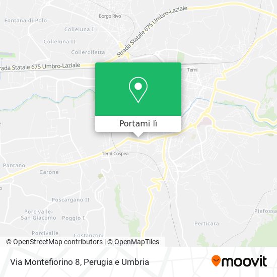 Mappa Via Montefiorino 8