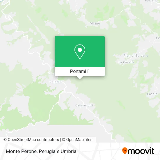 Mappa Monte Perone