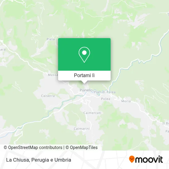 Mappa La Chiusa