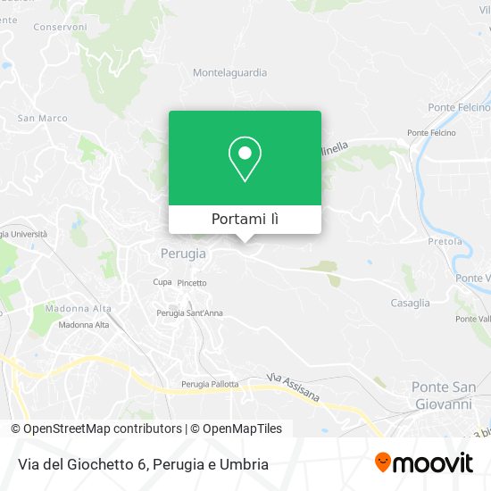 Mappa Via del Giochetto 6