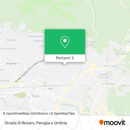 Mappa Strada di Rosaro