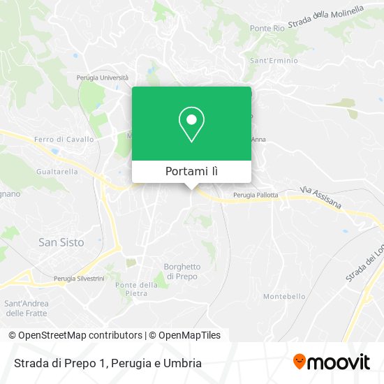 Mappa Strada di Prepo 1