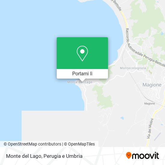 Mappa Monte del Lago