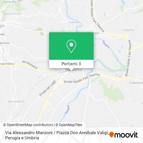 Mappa Via Alessandro Manzoni / Piazza Don Annibale Valigi