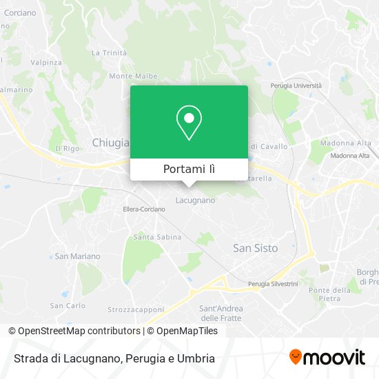 Mappa Strada di Lacugnano