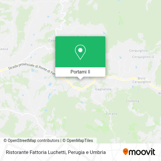 Mappa Ristorante Fattoria Luchetti