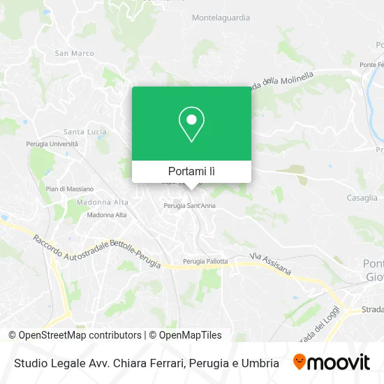 Mappa Studio Legale Avv. Chiara Ferrari