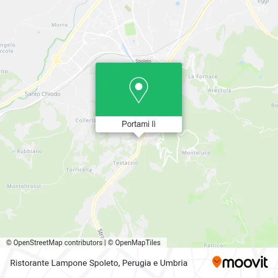 Mappa Ristorante Lampone Spoleto
