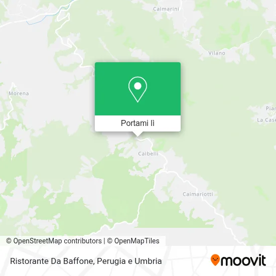 Mappa Ristorante Da Baffone