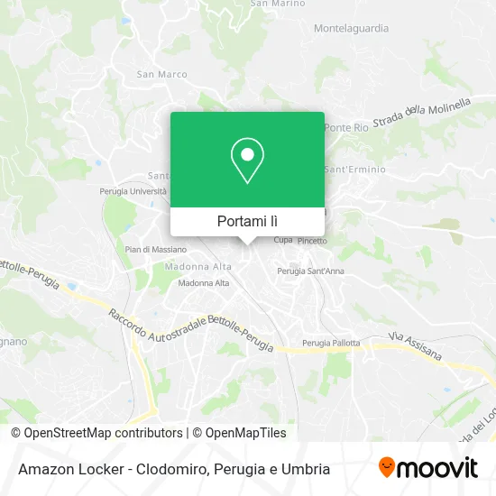 Mappa Amazon Locker - Clodomiro