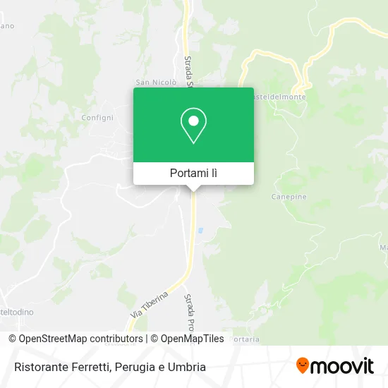 Mappa Ristorante Ferretti
