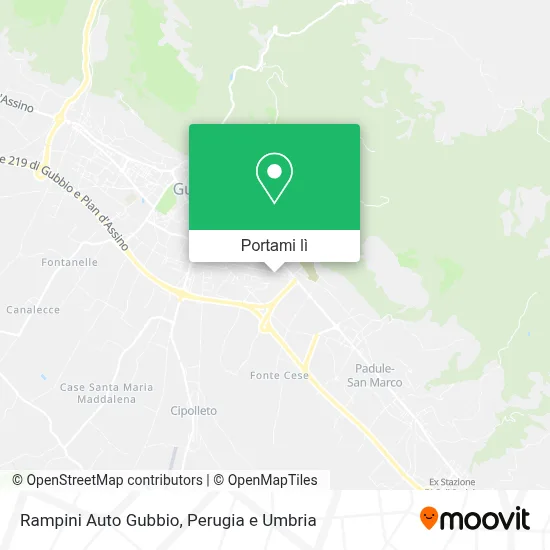 Mappa Rampini Auto Gubbio
