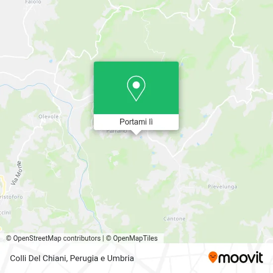 Mappa Colli Del Chiani