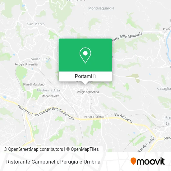 Mappa Ristorante Campanelli
