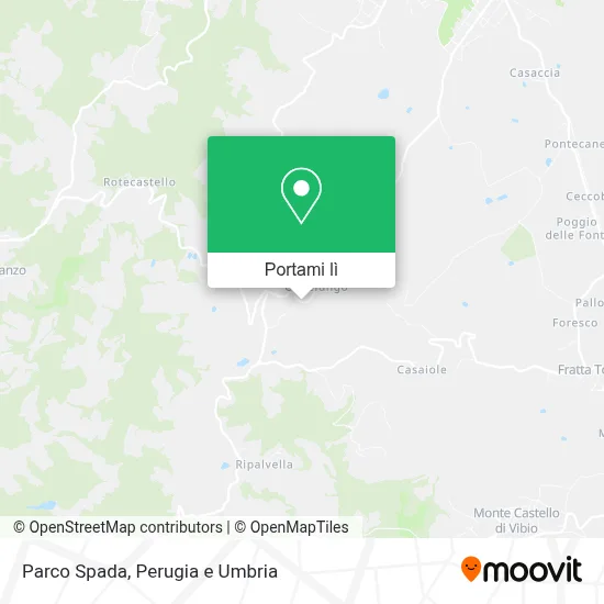 Mappa Parco Spada
