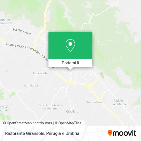 Mappa Ristorante Giransole