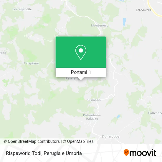 Mappa Rispaworld Todi