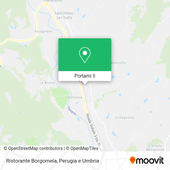 Mappa Ristorante Borgomela