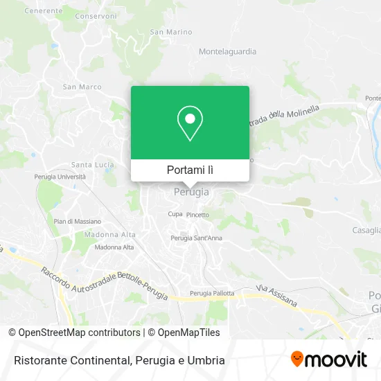 Mappa Ristorante Continental