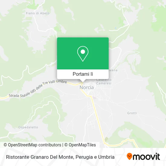 Mappa Ristorante Granaro Del Monte