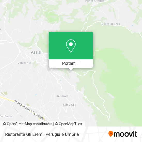 Mappa Ristorante Gli Eremi