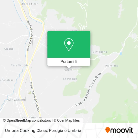 Mappa Umbria Cooking Class